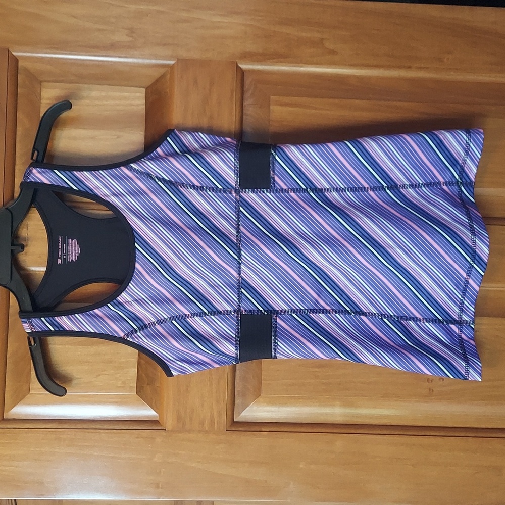 - Tek Gear Racerback Purple and Pink ActivewearTank Top, Size Medium, Like New